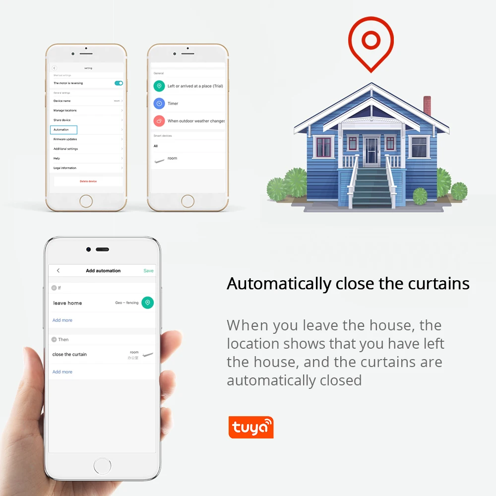 محرك ذكي للستارة من intellithing zibee Tuya مزود بستارة مخصصة مسار Alexa Google جهاز تحكم عن بعد بمؤقت للمنزل