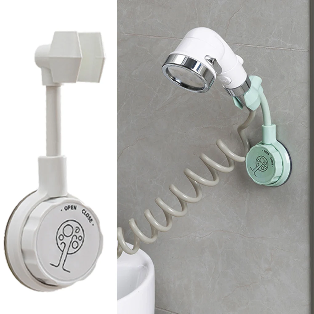 Punch-Free Shower Bracket Adjustable Shower Holder Universal Bathroom Showerhead Bracket Nozzle Base Suction Cup Stand