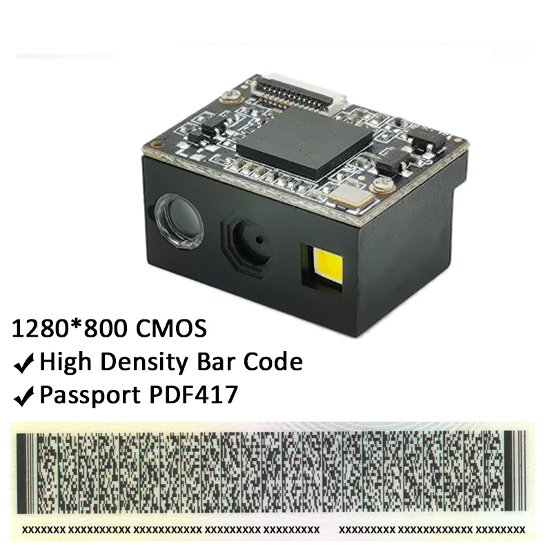 

GM69-S Читаемый штрих-код высокой плотности 1D 2D PDF417 USB UART 1280*800CMOS Сканер штрих-кода Qr-код Считыватель модуля сканера