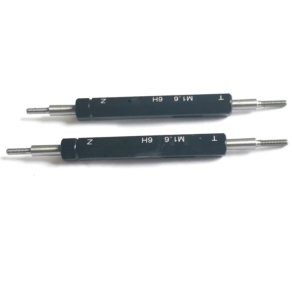 Tangan Kanan 6H Berakhir Datar Metrik Thread Plug Gauge Pengukur M1 M1.2 M1.4 M1.6 M1.7 M1.8 Akhir Datar Benang gage M2 M2.2 M2.3 M2.5 M3