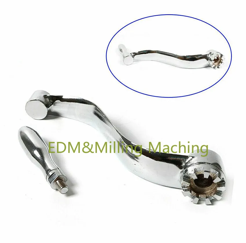 1Set CNC Bridgeport Milling Machine Lifting Crank Parts Elevating Knee Crank 9 Teeth Flexible Silver DURABLE