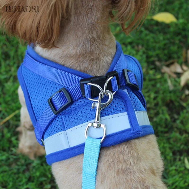 Dog Soft vest leash Adjustable Harness Pet Large Dog Walk Out Harness Vest Collar Hand Strap for Small Medium Large Dogs collar