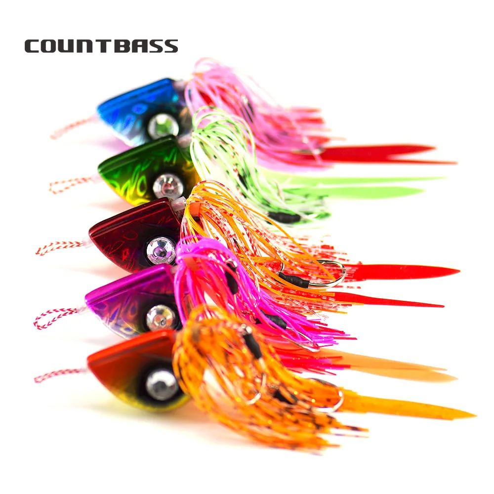 

5PCS 100g Countbass Fire Ball Slider Jig Tairaba Rubber Kabura Salty Bottom Madai Squid Snapper Jigging Sinker Fishing Lure