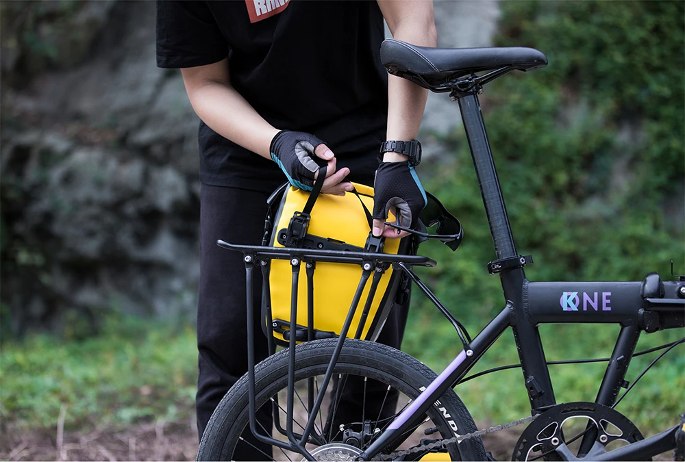 Rhinowalk Fahrradtasche, 7 l, erweitern, 10 l, wasserdicht, Fahrradtasche, Gepäckträger, Kofferraumtasche, MTB, Rennrad, Radfahren, Umhängetasche, Zubehör – Detail 8