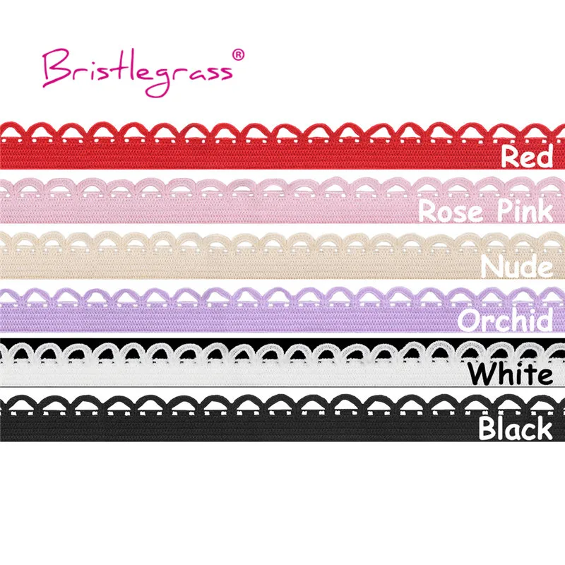 BRISTLEGRASS Picot Loop Lace Trim Elastics 3/8\