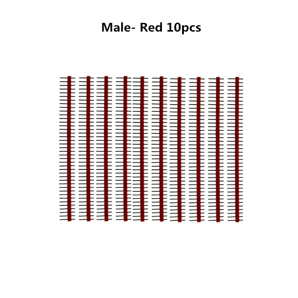10 Stück 40 Pin 1x40 einreihige männliche und weibliche 2,54 zerbrechliche Stiftleiste PCB JST-Steckerleiste für Arduino DIY Kit