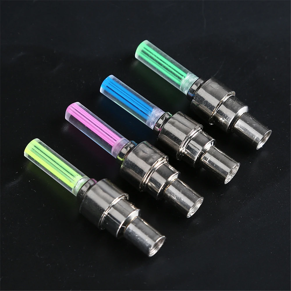 Multi Colour Neon Bike Spoke Light MTB Wheel Tire Nozzle Valve Caps Lamp Cycling Warning Head Rear Light For Bicycle Motorcycles