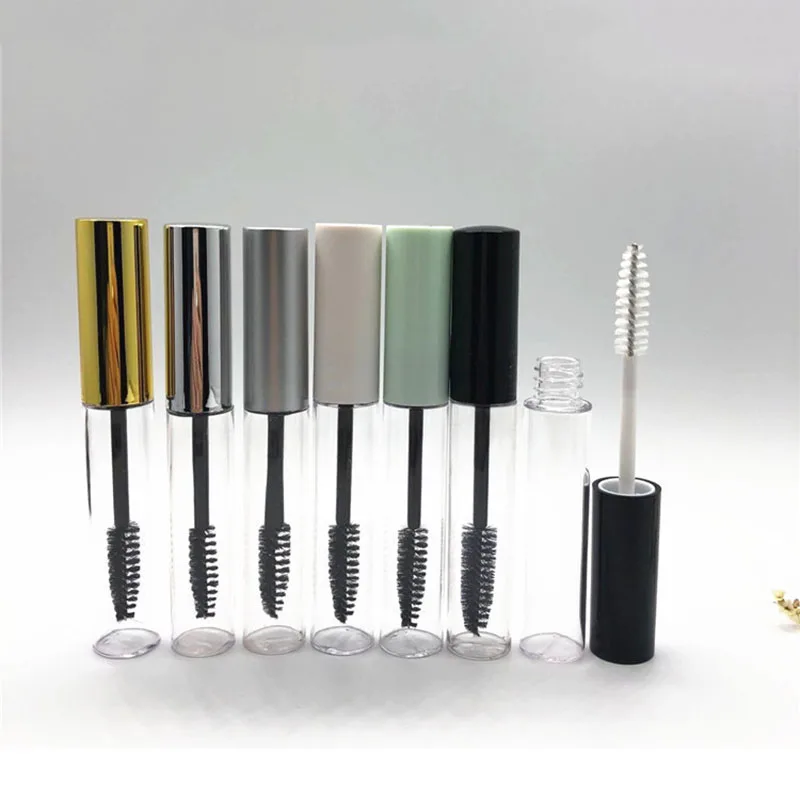 10ml Empty Mascara Tube With 9 Colors Cap Eyelash Vial Liquid Bottle Container Refillable Bottles Makeup Tools Accessories