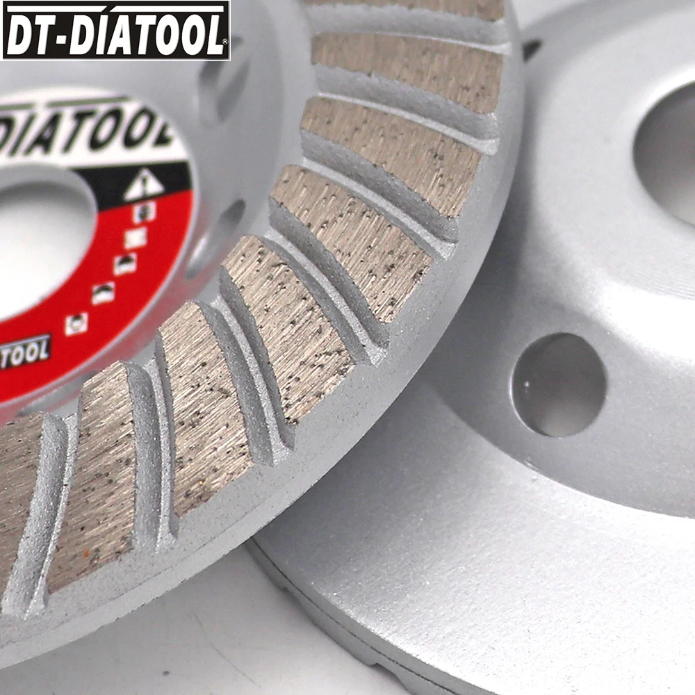 DT-DIATOOL Dia 125mm/5inch Diamond Segmented Turbo Row Cup Grinding Wheel Discs for Concrete Brick Hard Stone