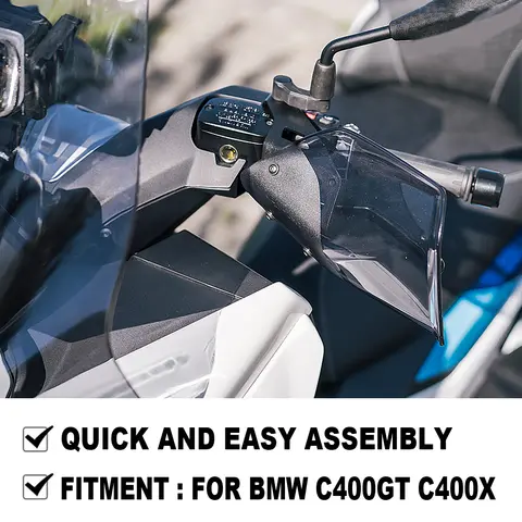 नई मोटरसाइकिल एक्सेसरीज हैंडगार्ड हैंड शील्ड प्रोटेक्टर विंडशील्ड BMW C400GT C 400 GT C400 GT C400X C 400 X C400 X के लिए 10 best sales बीएमडब्ल्यू सी 400 एक्स - №6
