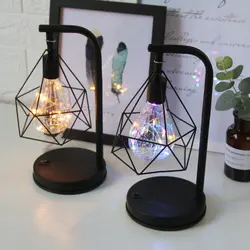 Diamond Shape LED Desk Lamp Touch Dimming Adjustment Table Lamp for Children Kids Reading Study Bedside Bedroom Living Room