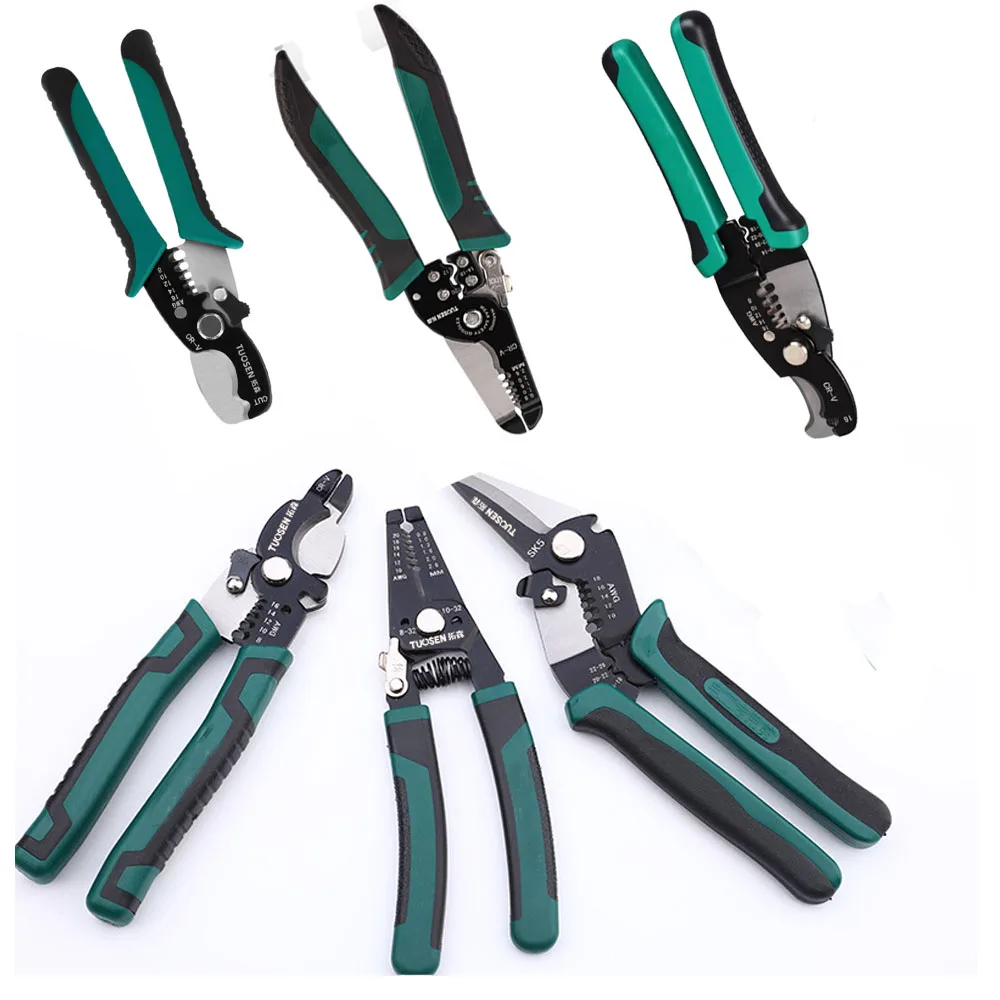 

7/8in Multifunctional Cable Wire Stripper Cutter Wire Peeling Plier Crimping Tool Electrician's Pliers Cable Repair Accessories
