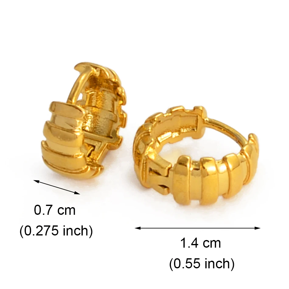 Anniyo Gold Color Small Stud Earrings Women Girl,Wholesale Prices Arab Africa Middle East Earrings Wedding party Item #121516