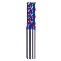 HRC65 4F VHM End Mill 1mm 2mm 3mm 4mm 5mm 6mm 8mm 10mm 12mm Carbide Mill Tungsten Steel Alloy End Milling Cutter 50 75 100 long