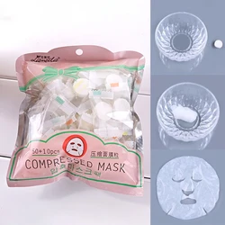 50/60Pcs Ultra-Thin Moisturizing Disposable Compressed Facial Mask Cotton Facial Sheet DIY Face Skin Care Wrapped Masks Paper