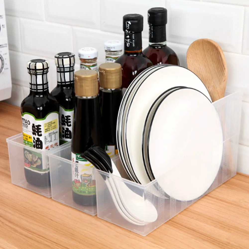 

Multifunctional transparent storage box desktop cosmetic document storage rack kitchen sorting storage box fashion bookshelf