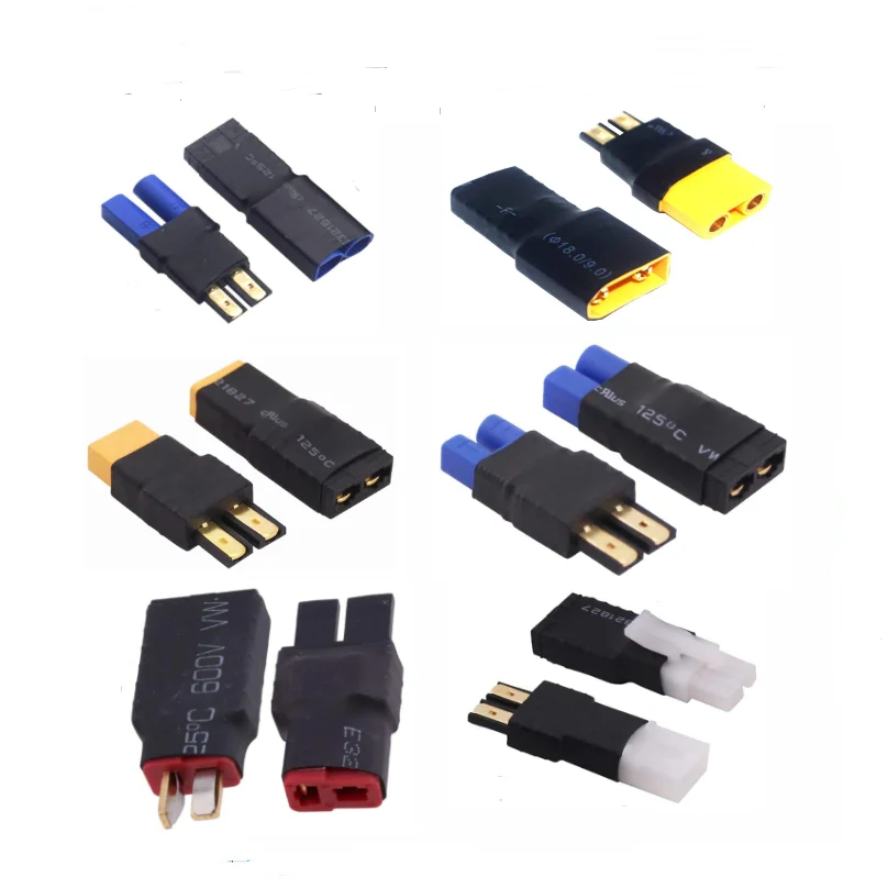 Connecteur Traxxas mâle/femelle vers XT60/XT90/EC3/EC5/Deans Tamiya pour chargeur de batterie, 2 pièces