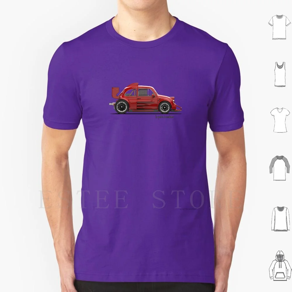 Abarth 500 T Shirt DIY Big Size 100% Cotton 500 Car Because Vintage 3d Nuova 500 Abarth Automotive Rally Fiat500 Carro