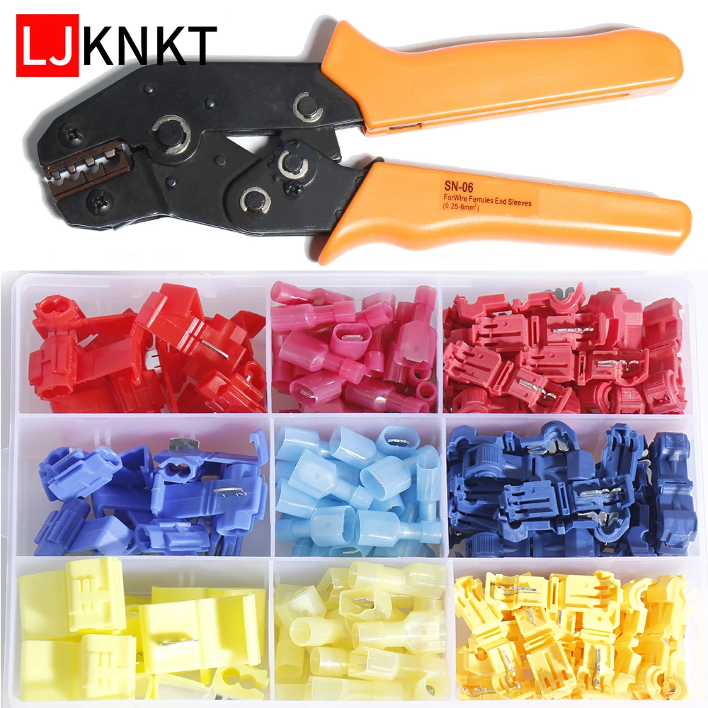 

Hand tool Crimp pliers Car Terminals Electrical Cable Connectors Fast Quick Snap Splice Lock Wire Scotch Joint Clip T-Tap Line