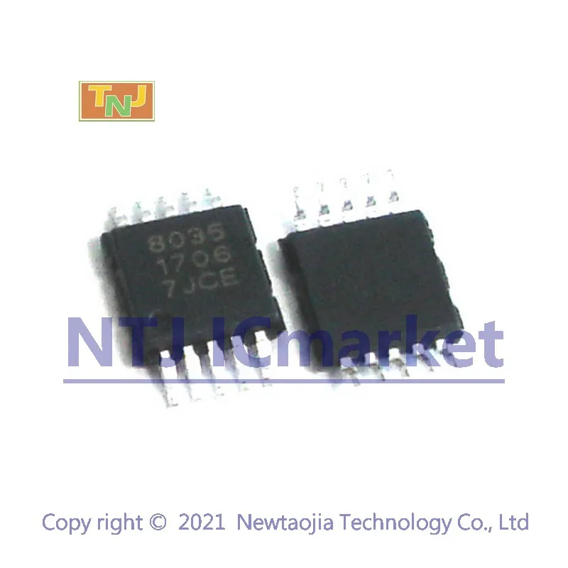 10 PCS QN8035 MSOP-10 8035 Single-Chip Low-Power FM Receiver for Portable Devices IC CHIP