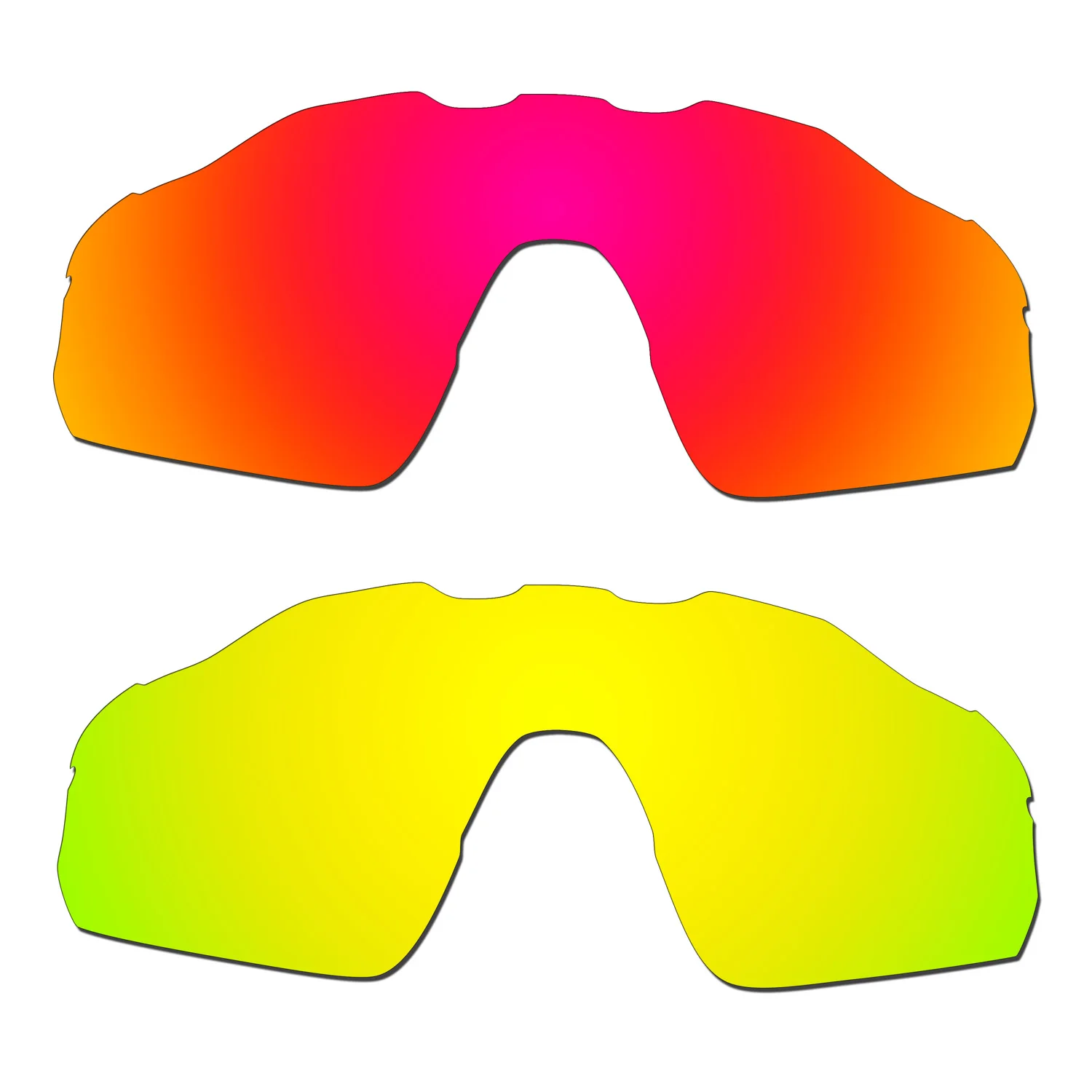 

HKUCO Polarized Replacement Lenses For Radar EV Pitch Sunglasses Red/Gold 2 Pairs