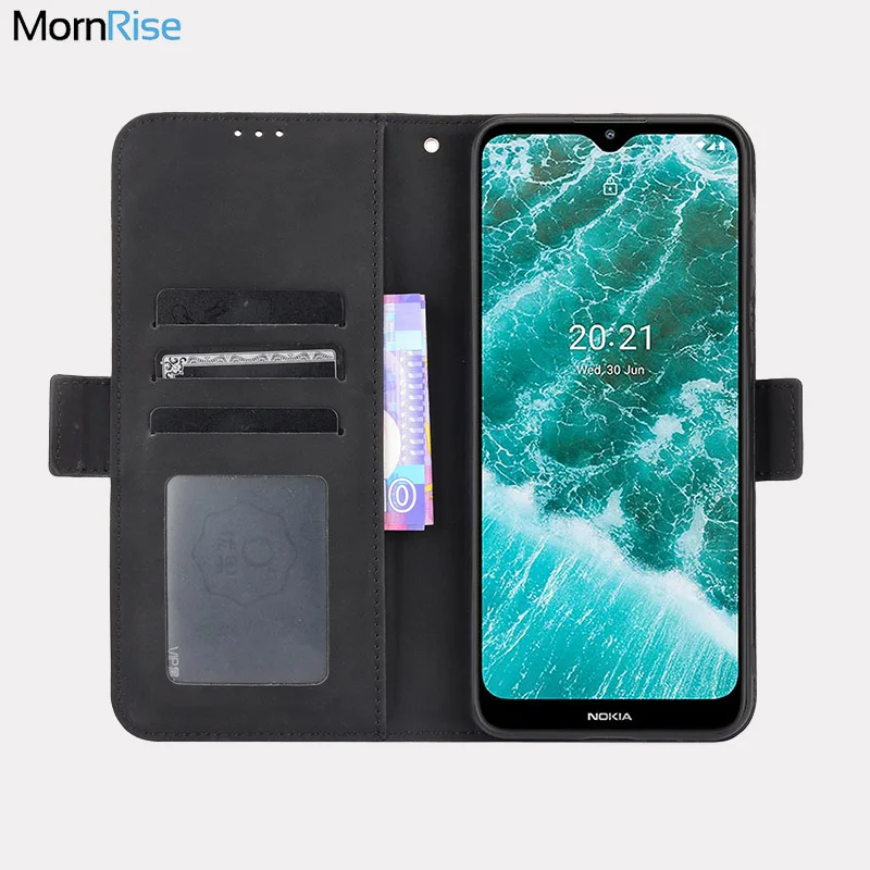 

Чехол-кошелек для Nokia C30, Магнитный чехол-книжка с откидной крышкой для Nokia C30, отделение для карт и фото, роскошные кожаные искусственные чехлы