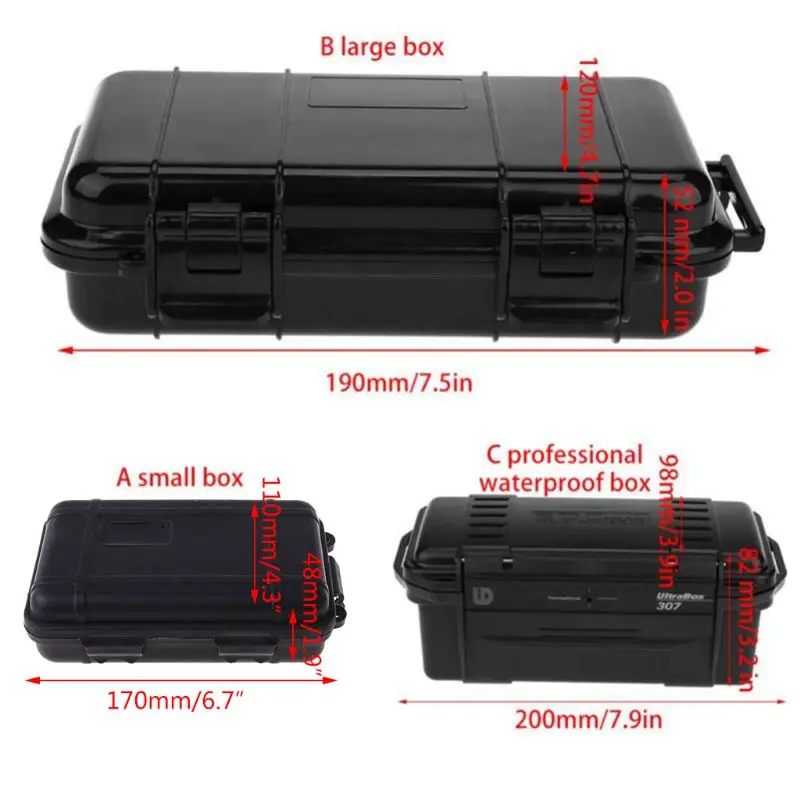 Wasserdicht Stoßfest Box Telefon Elektronische Gadgets Luftdichten Überleben Im Freien Fall Container Lagerung Carry Box Mit Schaum Futter