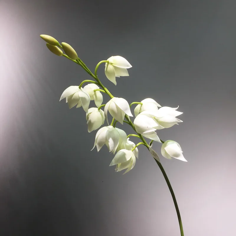 MBF Wholesale High Quality Real Touch White Artificial Orchid Artificial Yucca For Home Decor