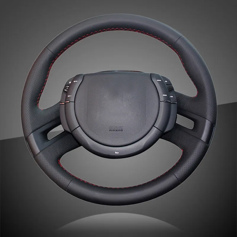 

Автомобильный плетеный чехол на руль для Citroen C4 Picasso 2007-2013, кожаный чехол на руль автомобиля, аксессуары для интерьера