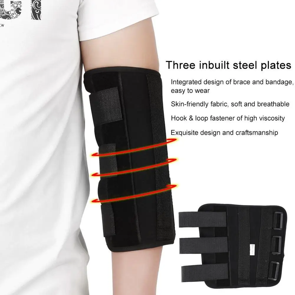 Upper Arm Posture Corrector Elbow Splint Support Elbow Guard Fixed Joint Arthritis Fracture Stabilizer Elbow Support Braces Belt