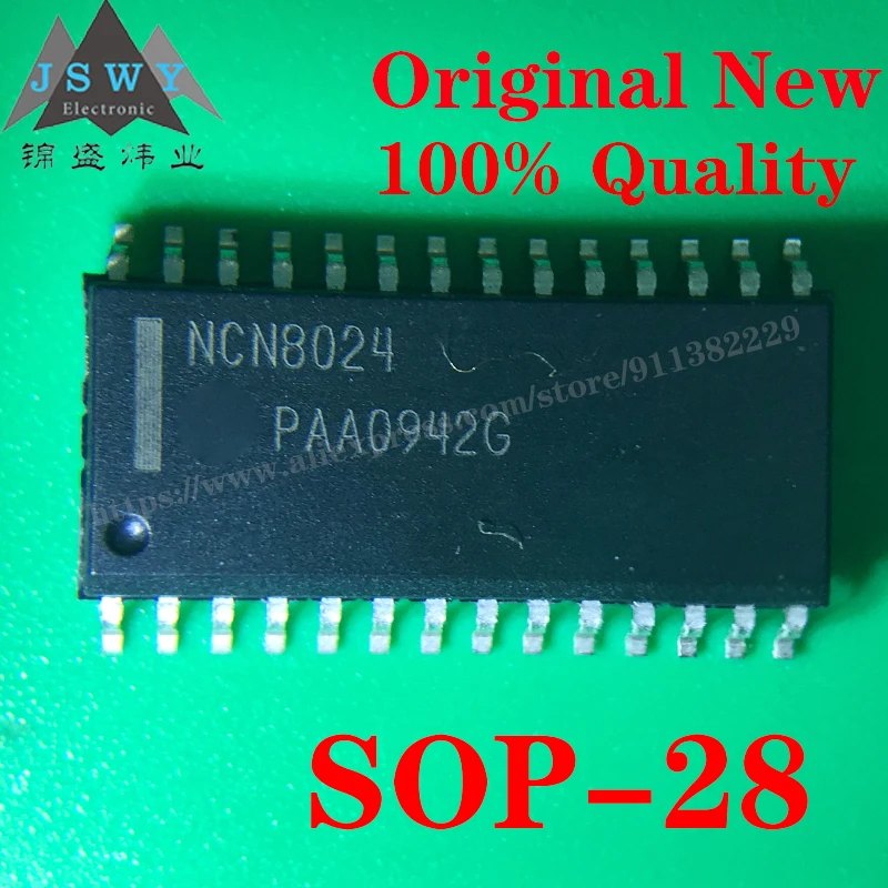 5 pcs NCN8024DWR2G SOP28 Semiconductor Interface IC Interface-Z Dedicated Smart Card Interface IC 5V 5mA hqd Chip BOM Order Form