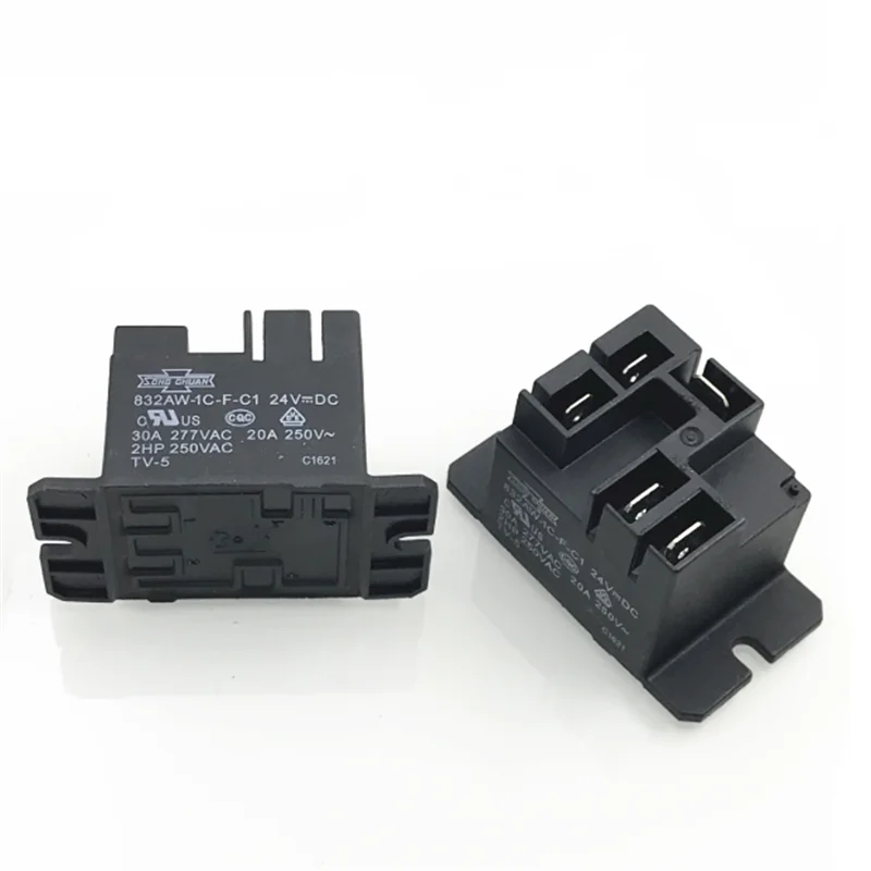 

HOT NEW 24V relay 832AW-1C-F-C1 832AW 1C F C1 832AW1CFC1 24VDC DC24V 24V 30A 5PIN