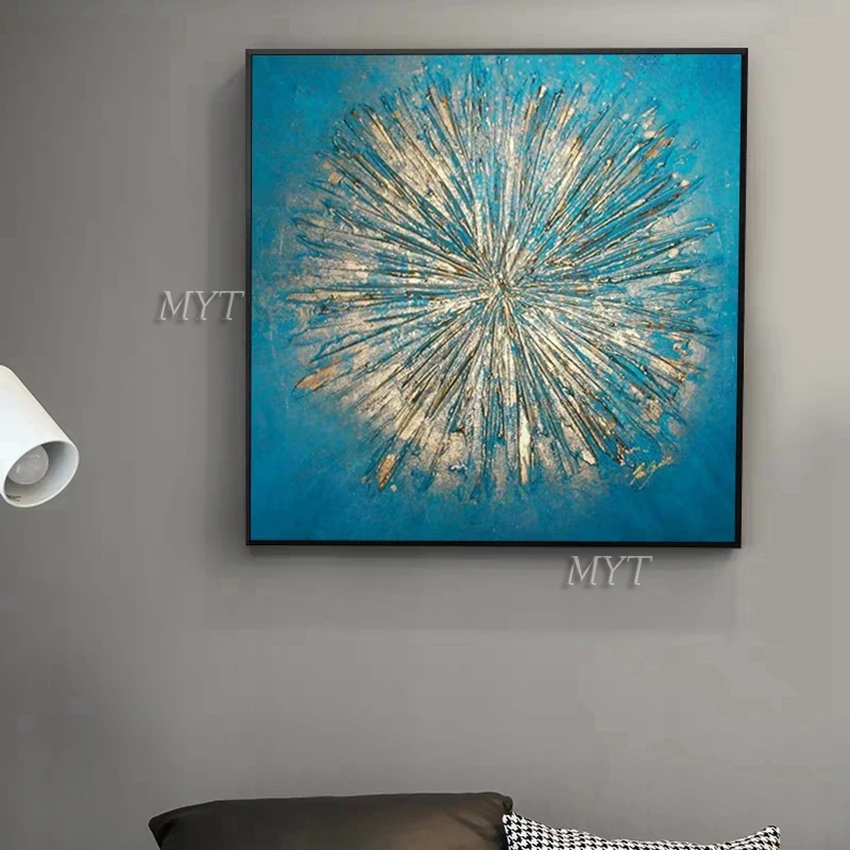 White Fireworks High Quality 100% Handpainted Paintings Wall Art Home Decor Picture Modern Oil Painting On Canvas Unframe