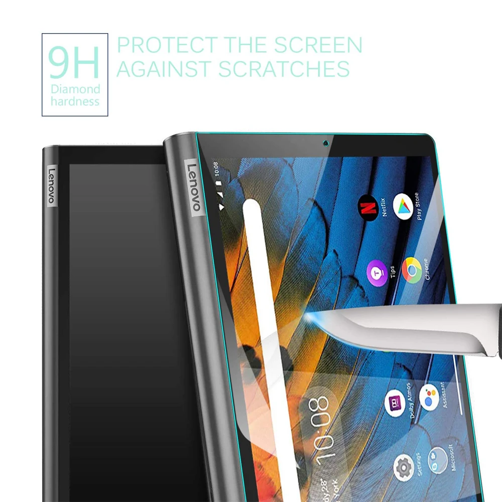 3PCS Tempered Glass YT-X705F Tablet Screen Protector For Lenovo YOGA Tab 5 2019 10.1 Inch YT-X705F Anti Scratch Protective Film