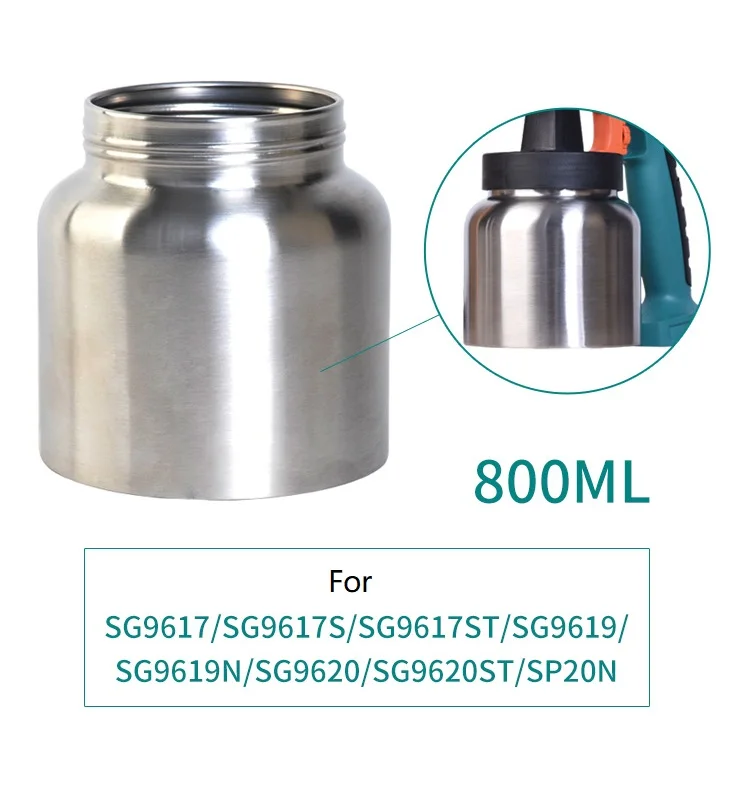 800ml Stainless steel watering can for Electric Spray Gun Paint Spray DIY Electric Spritzpistole  9617ST