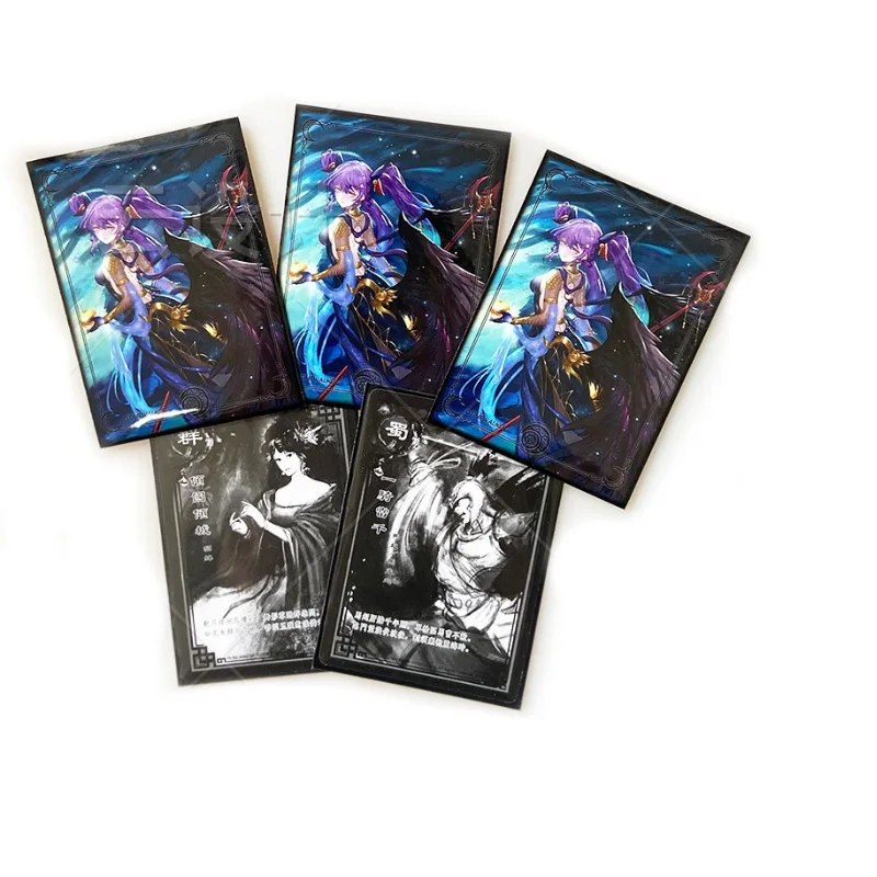 100pcs/Lot Card Sleeves Goddess Phoebe Eris Lie Card Protector 66x91mm for Board Game TCG/MTG/PKM Trading Cards Holographic Foil