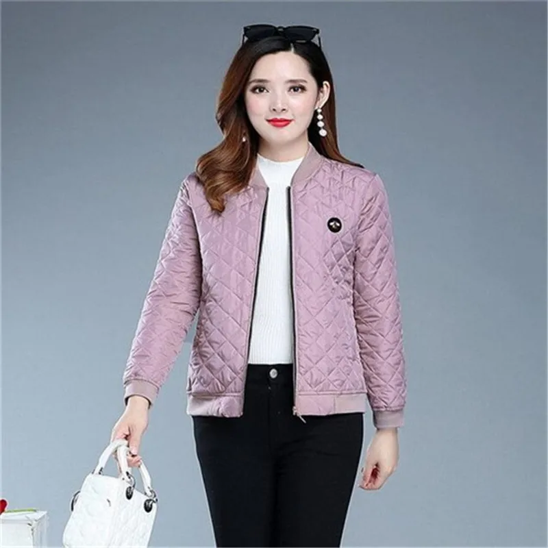 Jacket women2023 New Spring Autumn Winter thin quilted Bomber jackets coat Woman basic Parkas Outerwear Female Clothings
