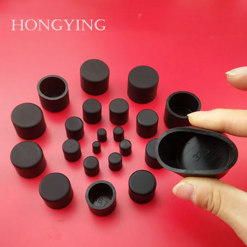 

High Elastic End Cap Silicone Cover Rubber Steel Pole Tube 12mm 13mm 14mm 15mm 16mm 17mm Painting Coating Protecting Caps