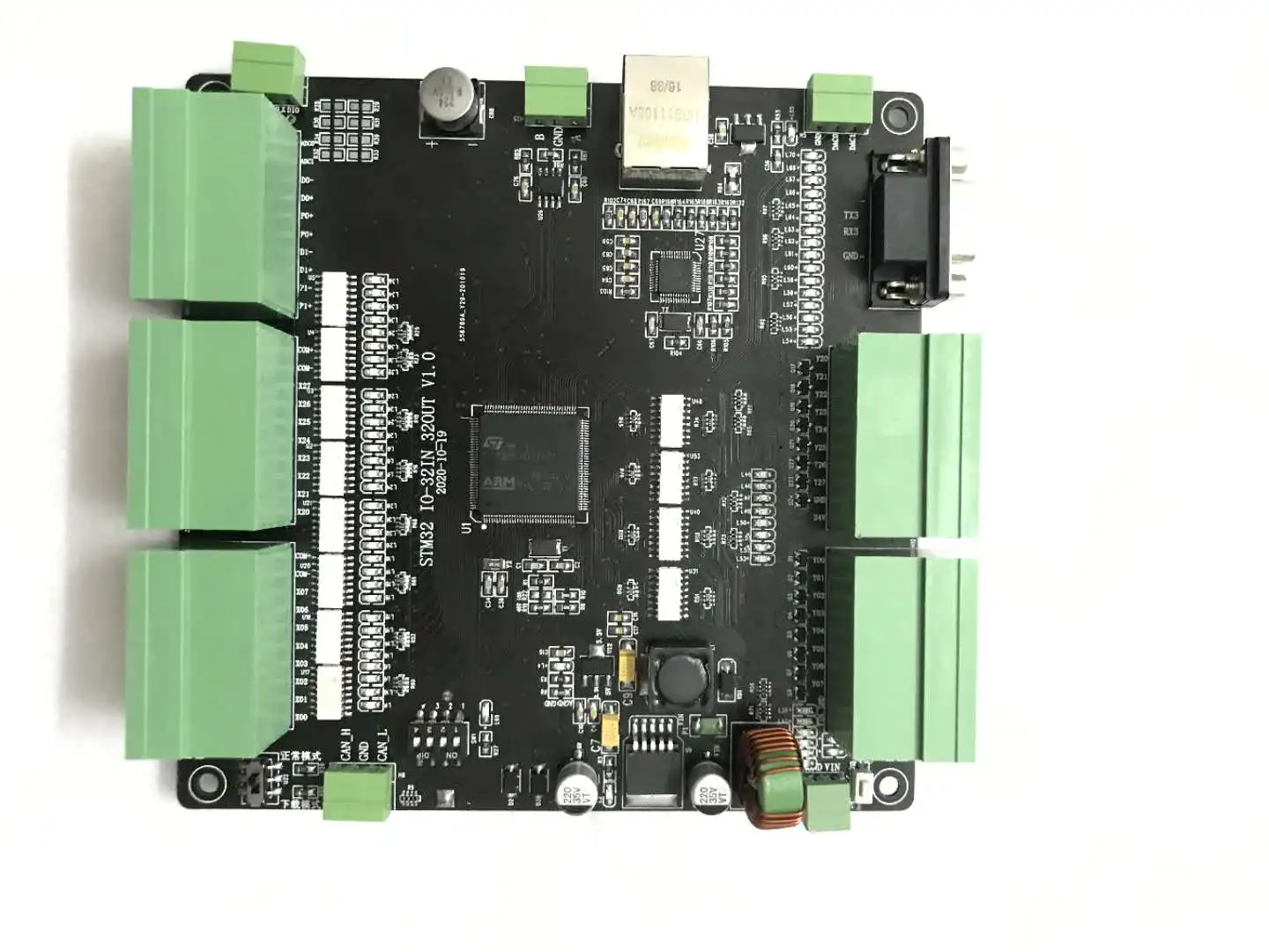 STM32 IO Board 32 Input 32 Output / 4 Motor 485 / 232 / Can / Network Port / RTC / 4AD / 2da