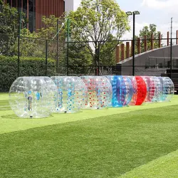 HIBADOU Air Bubble Soccer Zorb Ball, 1.5m Inflatable Football, 100% TPU Material