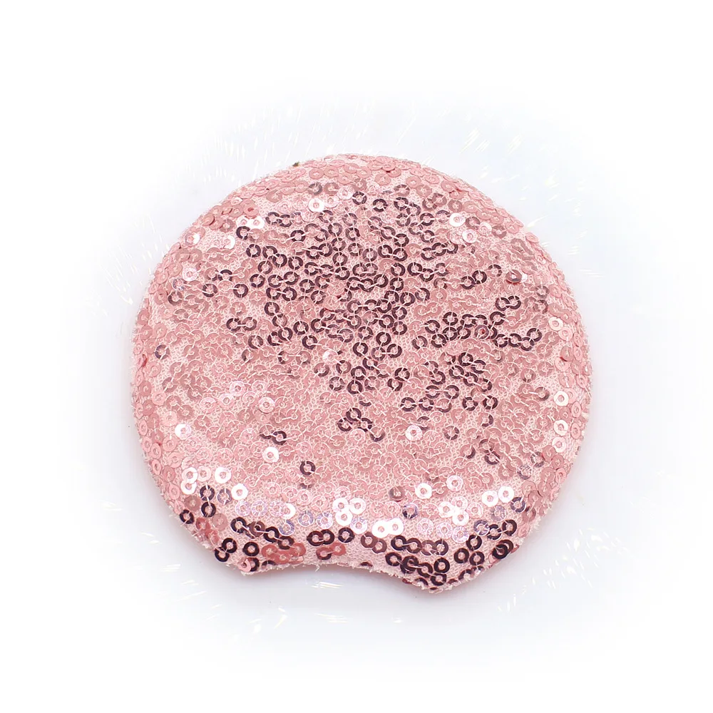 14 Stück runde, gepolsterte Ohrapplikationen 9,5 cm Bastelzubehör für Kleidung, Nähzubehör, DIY Haarspangen-Accessoires – Detail 6