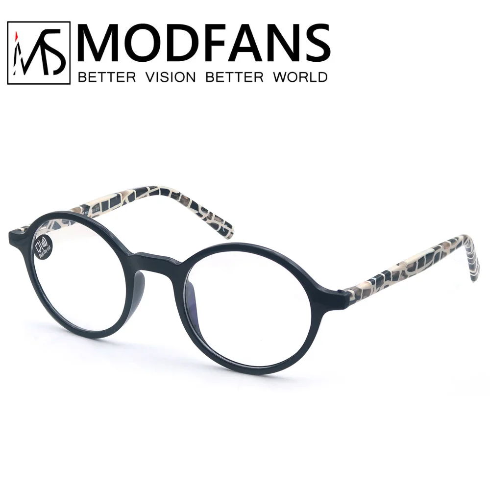 Modfans Anti Blue Light Bloking Reading Glasses Men Women Computer Readers Round Acetate Frame Comforttablet To Wear