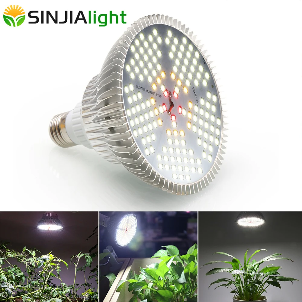 150 lampa LED do hodowli roślin 100W lampa do uprawy białe światełka Fito Led żarówka do roślin kwiaty warzywa ogrodowe growbox kryty E27