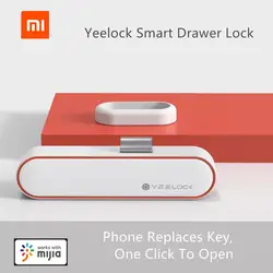 New Xiaomi MIjia YEELOCK Smart Drawer Cabinet Lock Keyless Bluetooth APP Unlock Anti-Theft Child Safety File Security