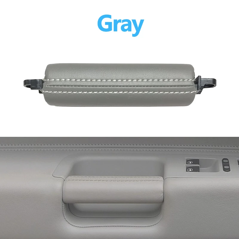 Car Interior Door Left Right Driver Side Leather Pull Handle For VW Volkswagen Touareg 2003 2004 2005 2006 2007 2008 2009 2010