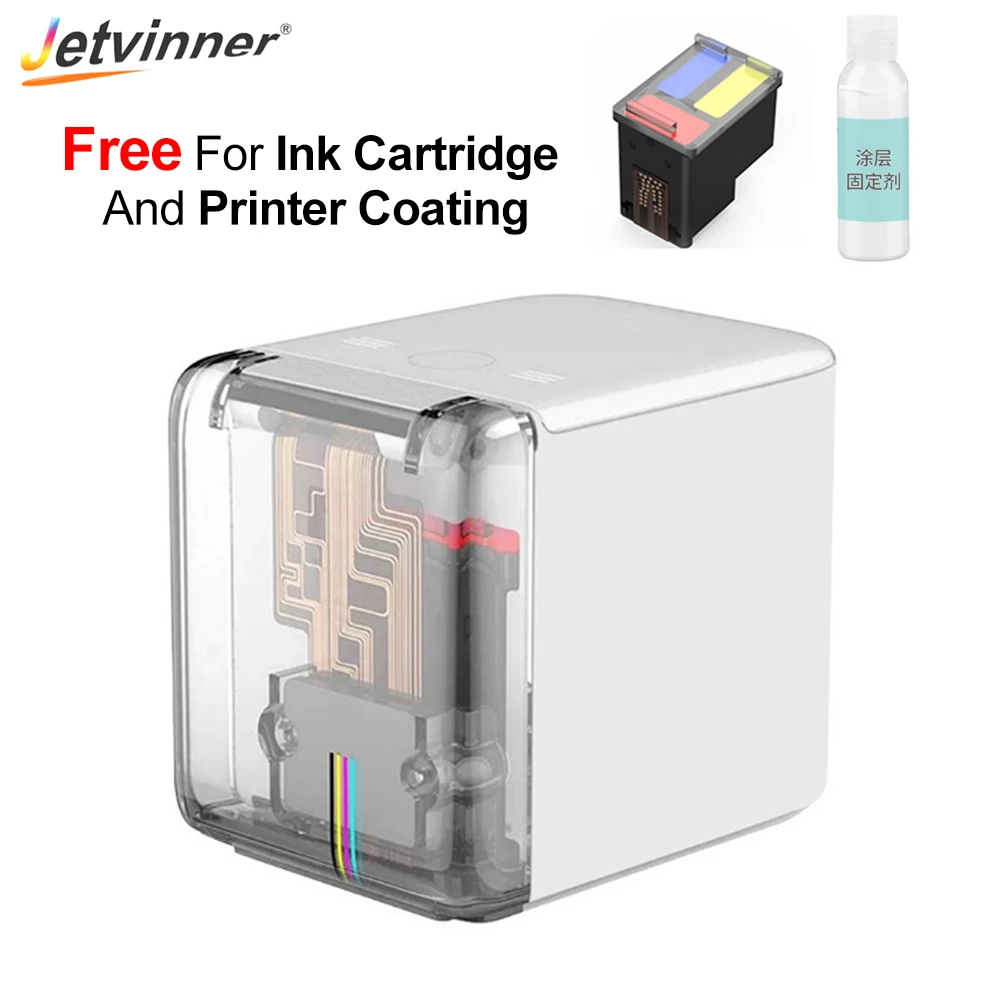 Jetvinner Portable Handheld Mini Inkjet Printer with Coating ink Cartridge Customized Mbrush Print Machine for Code Label Glass