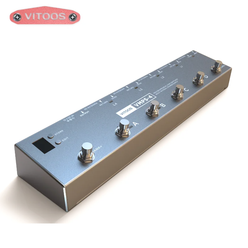 vitoos VMPS-4 loopswitcher isolated power supply built in pedal channel switch guitar bass effect program