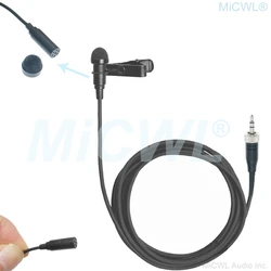 Microfono Lavalier con risvolto ME2 nero per sistema di microfoni Wireless a Clip Sennheiser G2 G3 G4 MKE2