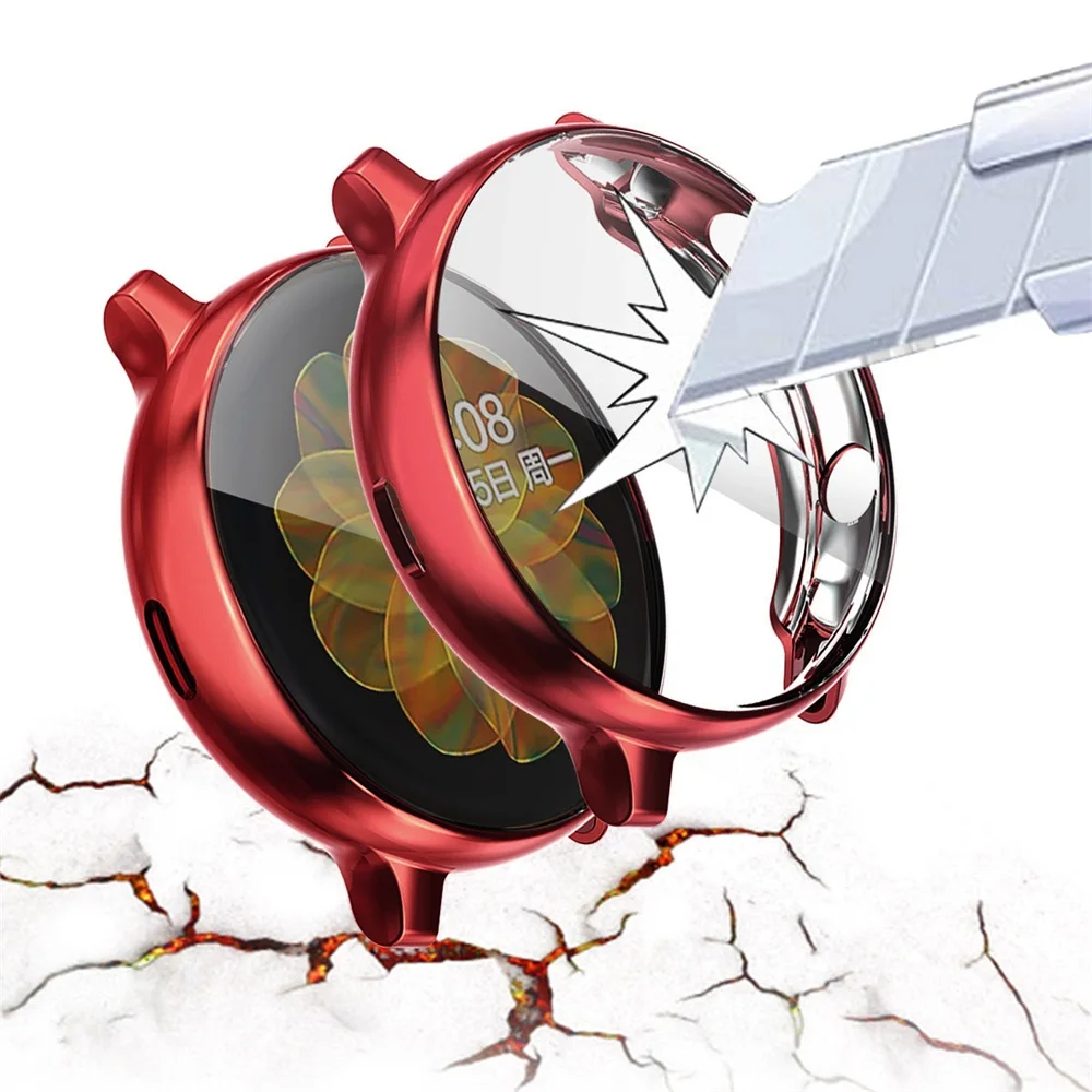 1 Pc Ultra Thin Electroplate TPU Protective Watch Case Full Cover Screen Protector For Samsung Galaxy Watch Active 2 40 44 MM