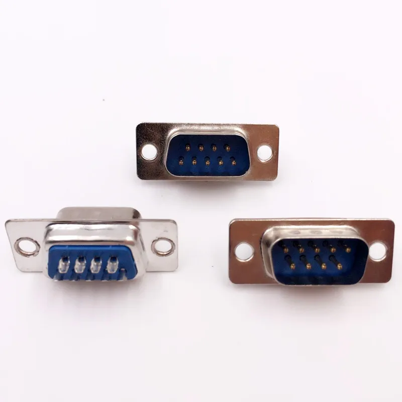 

500PCS RS232 DB9 Connector Serial VGA 9 Pin Female 2 Rows Solder Type Plug D-SUB Male/Female Socket Connecters